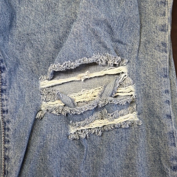 Ford PacSun Mens Distressed Relaxed Fit Jeans Light Wash Blue Size 36 Distressed - Picture 3 of 8